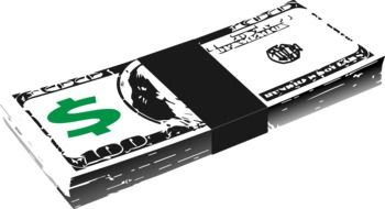 Clipart of dollar bills