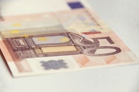 50 euro banknote on the table
