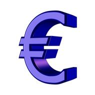 Clipart of euro symbol