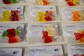gummi bears and business cards