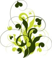 abstract floral filigree ornament