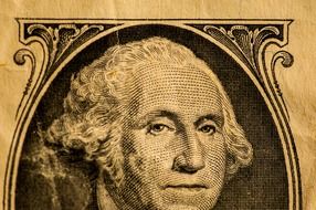 George Washington on the dollars