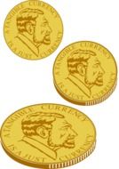 gold coins drawing