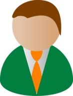 man in green jacket drawing