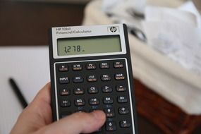 the numbers on the calculator