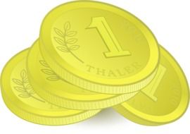 Clipart of Golden coins