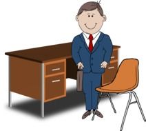 job office businessman drawing