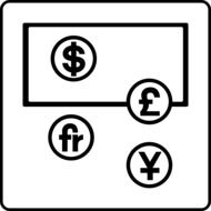 Clipart of money exchange