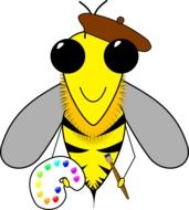 honey bee painter