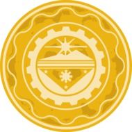 Clipart of golden peso coin