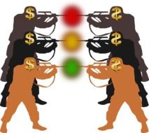 clipart of business economy war of money