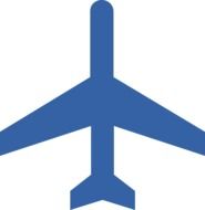 blue airplane drawing