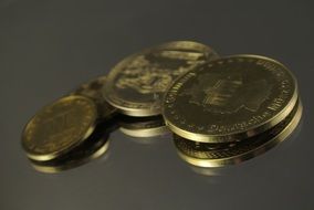 Some golden coins