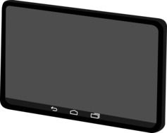 technology tablet drawing