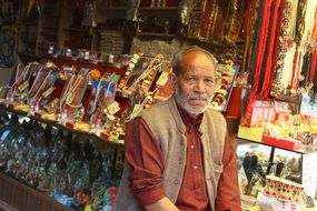 Photo of shopkeeper