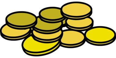 cash coins drawing