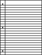 paper looseleaf notebook blank