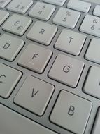 White Apple keyboard