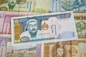 Mongolian banknotes