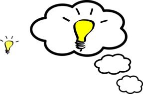 idea cloud think concept symbol