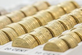 money metal euro coins currency specie
