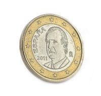 euro coin in Spain