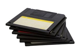 black diskette data