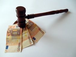 money under the hammer for auction