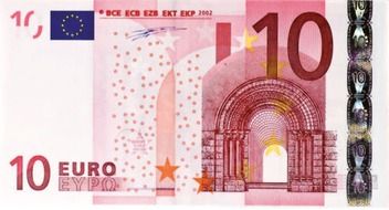 dollar bill 10 euro
