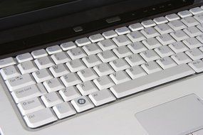 computer white keyboard