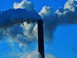 Smoke causing air pollution
