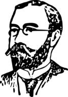 old rich man as a drawing