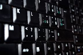 computer keyboard closeup