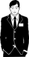 man missionary mormon drawing