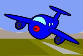 flying blue plane