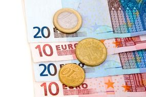 European banknotes and coins