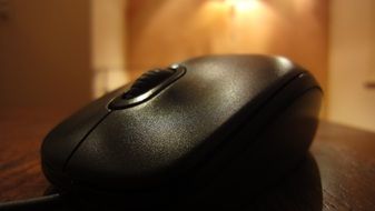 black computer mouse