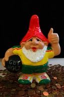 garden dwarf on the coins