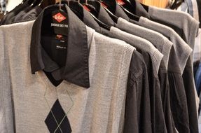 men's clothes in the shop