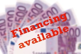 financing available poster drawing
