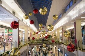 shopping decoration christmas mall