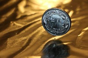 Swiss frank coin