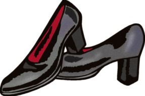 leather shoes drawing