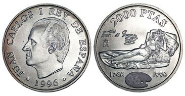 spanish coins with the image of juan carlos l