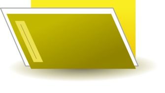 yellow document folder