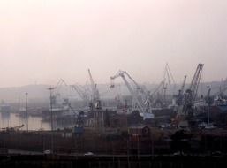 construction early in the morning