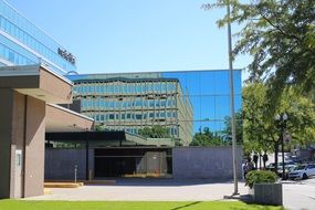 glass office building