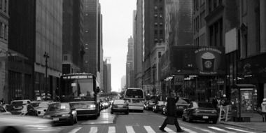 manhattan avenue street monochrome foto