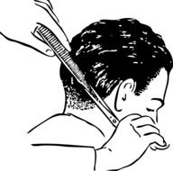 scissors barber hair men drawing