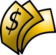 drawing dollar bills